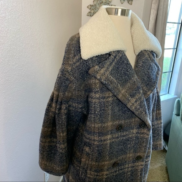 Joie Angalica Midnight Color Wool Blend Coat Med. - Picture 8 of 13